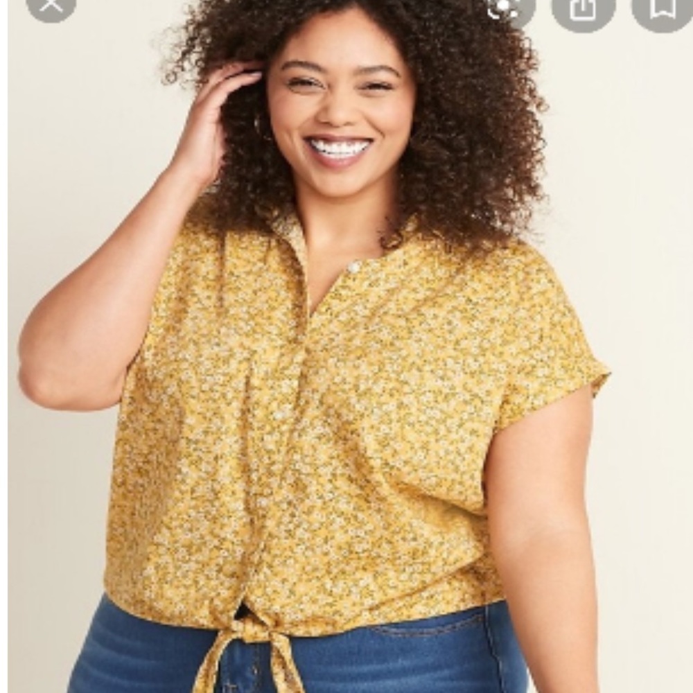 Bnwt old navy floral plus size shirt